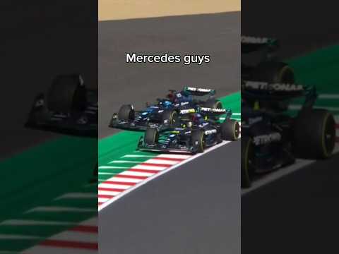 Mercedes Teammates 🥲 Mercedes Benz AMG F1 Team | W15 Mercedes | Formula 1 #shorts