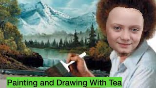 Emma Does a Bob Ross Style Tuturial on Drawing and Painting With Tea