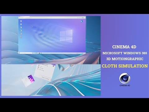 How to create "Cinema 4D tutorial "Microsoft Windows 365 " Workflow #animation #microsoft #free