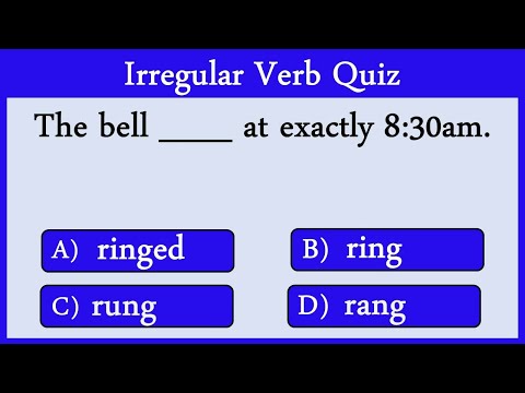 Irregular Verbs Quiz 8: Can You Score 10/10?