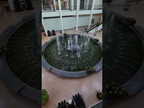 The glorious water fountain at Plymouth Meeting Mall in Pennsylvania. #fleabittenadventures #mall