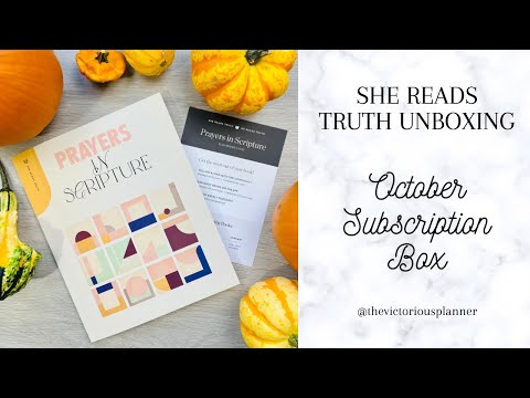 She Reads Truth UNBOXING! | October Subscription Box | Prayers In Scripture