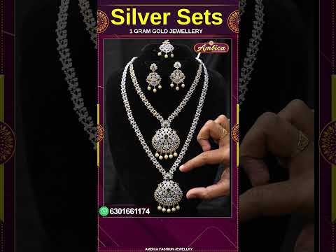 #Shorts Silver Sets Collections 1Gram Gold Jewellery