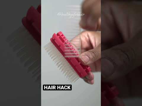 HAIR HACK - How to ADJUST and CLEAN your Denman Brush! #shorts