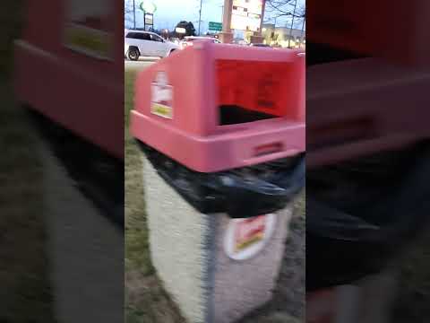 Wendy's branded garbage