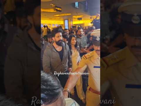 #yash & #radhikapandit grand  entry #ui movie celebrity show