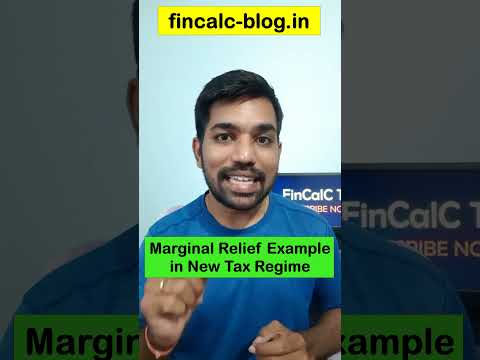 Marginal Relief in New Tax Regime Examples #shorts #fincalc