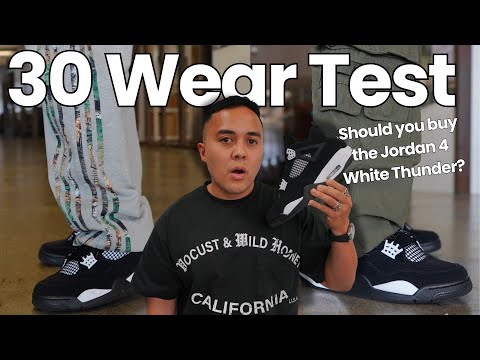 Styling Outfits for 30 days | the Jordan 4 White Thunder