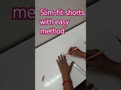 Slim-fit shorts with easy method #SlimFitShorts #EasyMethod