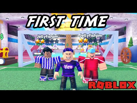 First time playing Goal Kick Simulator (Roblox)