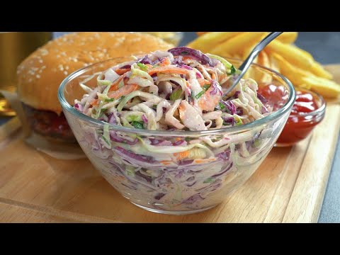 BEST HOMEMADE COLESLAW SALAD || Super Easy & Healthy SALAD. Recipe by Always Yummy!