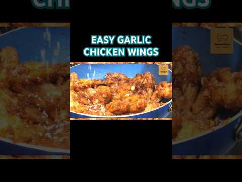 EASY GARLIC CHICKEN WINGS |RECIPE #recipe #cooking #short #Chinese #sub #shortsfeed