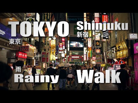 雨の新宿 / Rainy Night walk in Shinjuku, Tokyo, Japan ( November 2, 2024 )