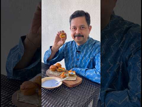 Try making bajji/Pakoda this way #tricolour #tricolourpakora #tricolourbajji #bluechutney