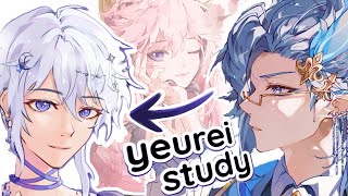 How To Draw Like Yeurei  - Genshin Impact Fan Artist - Art Style Study