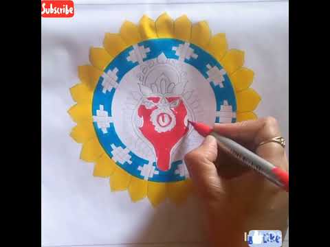 Maa Samlaiswari Drawing #shots #paintings #drawing #maa #ytshorts #sambalpur