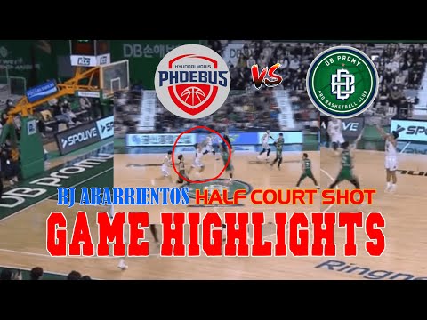 Rj Abarrientos HALF COURT SHOT | Game Highlights | DB PROMY vs PHEOBUS | March 12, 2023 sports tv