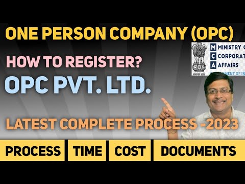 How to Register One Person Company | How to Register OPC | Pvt Ltd OPC | OPC | Company Registration