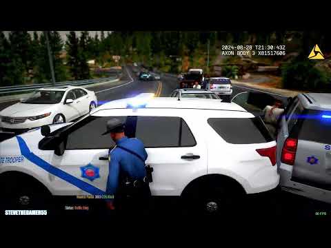 Playing GTA 5 As A POLICE OFFICER Highway Patrol|| ARKANSAS|| GTA 5 Mod| 4K