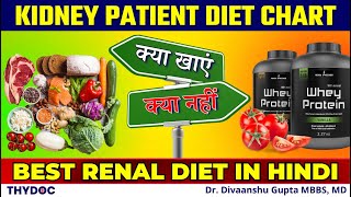 KIDNEY PATIENT DIET CHART IN HINDI | Chronic Kidney Disease Diet | Best Renal Diet in Hindi