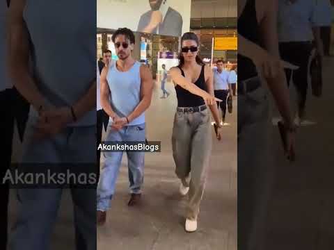 Kisse mile Tiger Shroff airpot✈ par❓#tigershroff #kirtisanon #shorts