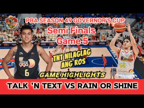 Talk 'n Text vs Rain or Shine - Semi Finals Game 5 | Oct.18,2024