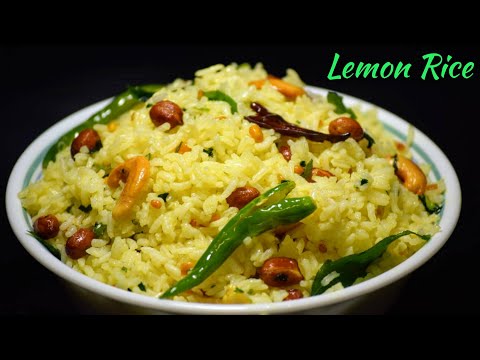 South indian lemon rice recipe | Nimmakaya pulihora | Quick and tasty lemon rice  recipe