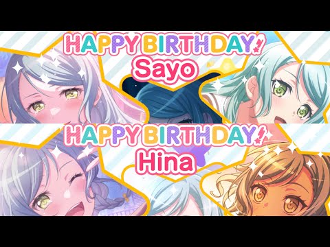 [BanG Dream!]  Happy Birthday! Sayo Hikawa & Hina Hikawa (3/20) + Conversation