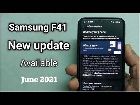 Samsung galaxy F41 new update rollout | new features | june 2021 security patch