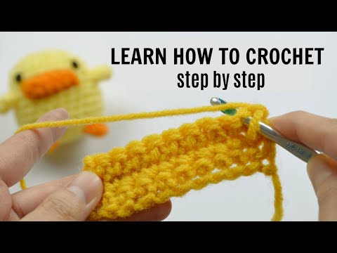 HOW TO CROCHET FOR BEGINNERS - Step by Step