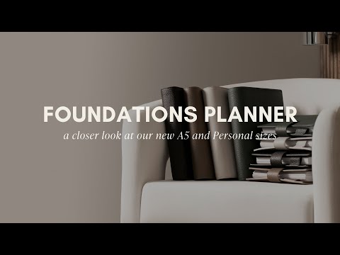 Closer Look: A5 and Personal Foundations Planner | Luxury Leather Agenda | Cloth & Paper