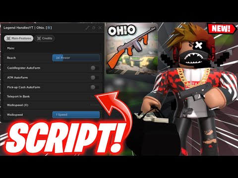 Roblox Ohio Script Pastebin 2023 Auto Farm + Infinite Cash + Aimbot Script Hack GUI