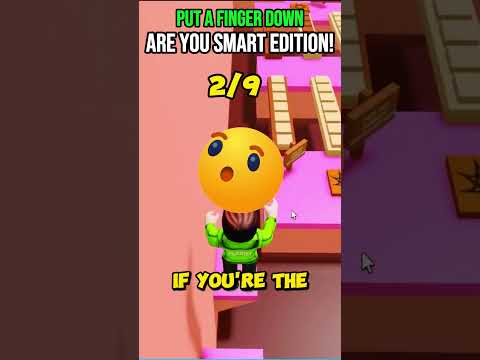 Put Your Finger Down - Are You SMART Edition? 🤓 #roblox #shorts