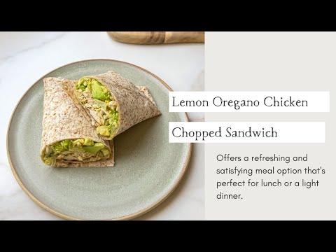 Lemon Oregano Chicken Chopped Sandwich | Cooking with Zahra