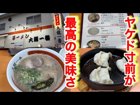 【大龍一番. 八女店】久留米ラーメンのド豚骨さと鉄鍋餃子の威力に圧倒され過ぎた