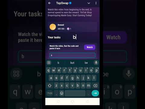 TikTok shop dropshipping| Tapswap code| Tapswap code today TikTok shop dropshipping