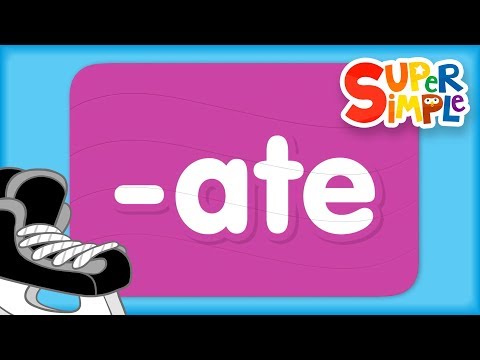 Word Family "ate" | Turn & Learn ABCs | Preschool Learning