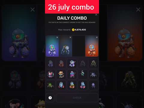 Pixelverse combo today 26 july | Pixelverse daily combo today | Pixeltap 26 july combo cards