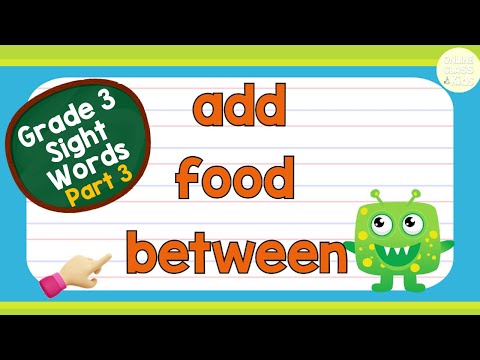 Sight Words - Grade 3 Level 3 | Practice Reading | Basic English Words | Learn How to Read | Reading