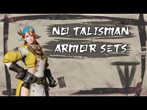 MHR Sunbreak No Talisman, End Game Armor Sets