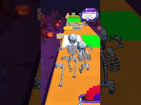 মামা কঙ্কালগুলো যায় কোথায় 😱 Spoky Run Funny Gameplay 8 #gaming #shortsviral #shorts