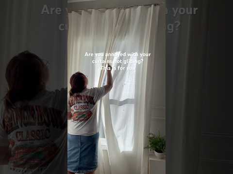 Curtain problem solved #diyhacks #homedecor #curtains  #neutraldecor #hyggehome