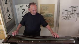 《山中思友人》Amidst Mountains Thinking of a Friend：唐世璋用絲絃古琴彈神奇秘譜版本 John Thompson plays silk string guqin