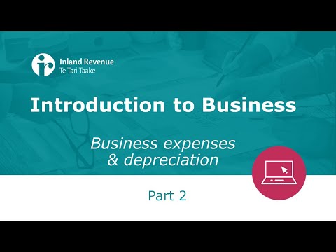 Introduction to Business Seminar part 2 (of 3) | Business expenses & depreciation