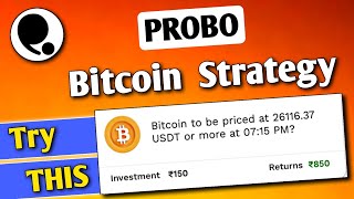 Probo Bitcoin Tricks😳|| probo app se paise kaise kamaye| Real11 app | probo Bitcoin prediction