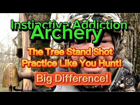 Practice Like You Hunt / From A Tree Stand! Big Difference! Longbow and Recurve