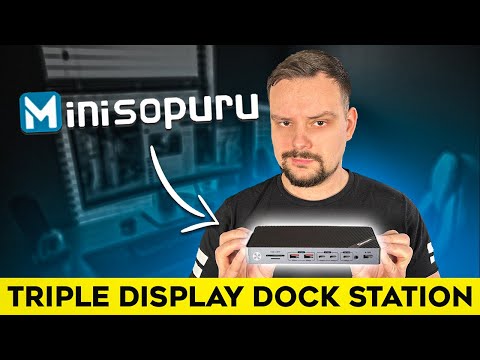 Minisopuru Triple Display Docking Station Review - 2024 | MD6950U