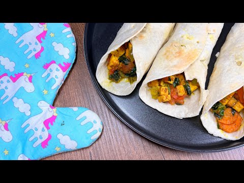 Best food of 2023 | tofu zucchini eggplant tacos | Mexican sandwich | My husband loves this dish 🌮