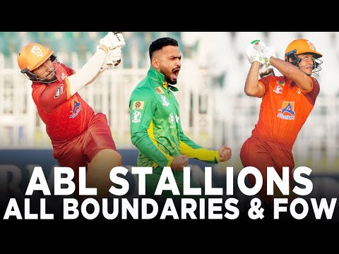 Let's Recap ABL Stallions' All Boundaries & Fall of Wickets | Match 22 | Champions Cup 2024