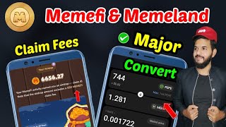 Memefi Claim fees & memeland $MEMES Convert | Major ByBit listing task | Memefi Listing and TGE